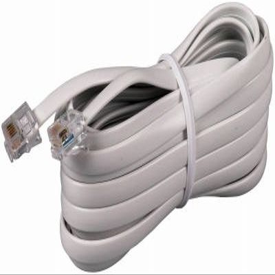 Connect It 20-025WH White 25ft Modular Line Phone Cord