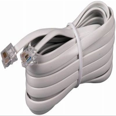 Connect It 20-025WH White 25ft Modular Line Phone Cord