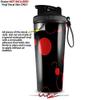 Skin Wrap Decal compatible with IceShaker 2nd Gen 26oz Lots of Dots Red on Black (SHAKER NOT INCLUDED) view 2