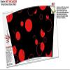 Skin Wrap Decal compatible with IceShaker 2nd Gen 26oz Lots of Dots Red on Black (SHAKER NOT INCLUDED) view 3