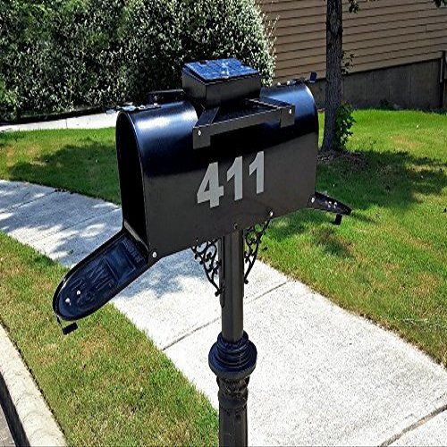 Solar Powered Lighted Dual door Mailbox (Not Pole Base included)