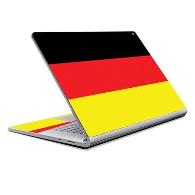 MightySkins Skin Compatible With Microsoft Surface Book 2 13" (2017) - German Flag | Protective, Durable, and Unique Vinyl Decal wrap cover | Easy To Apply, Remove, and Change Styles | Made in the USA