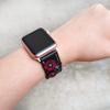 Applique Glamour Style Apple Watch Band 38mm 40mm 42mm 44mm, Series 5,Series 4 Series 3 Series 2 Series 1,Hand-Stitched Handmade Apple Watch Leather view 3