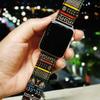 Black Maze Apple Watch Band 38mm 40mm 42mm 44mm,Series 5 Series 4 Series 3 Series 2 Series 1,Hand-Stitched Handmade Apple Watch Leather view 1