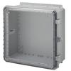 Mier Products 20x16x8 Polycarbonate air/dust/Water-Tight, Rust-Proof, NEMA 4X, Non-Metallic Enclosure with a Clear Door, Made in The USA view 1
