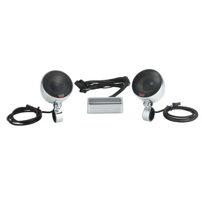 Victory Motorcycle New OEM Chrome Handlebar Speakers Kit, 2879625-156