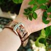 Brown Lace Apple Watch Band 38mm 40mm 42mm 44mm,Series 5 Series 4 Series 3 Series 2 Series 1,Hand-Stitched Handmade Apple Watch Leather view 3