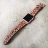 Brown Lace Apple Watch Band 38mm 40mm 42mm 44mm,Series 5 Series 4 Series 3 Series 2 Series 1,Hand-Stitched Handmade Apple Watch Leather view 4