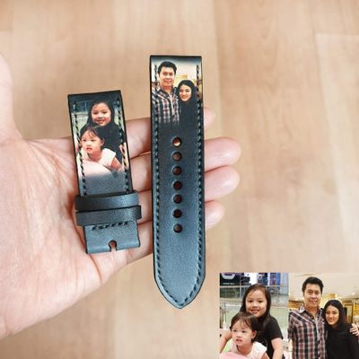 Custom Family Band Apple Watch Band 38mm 40mm 42mm 44m,Series 4 Series 3 Series 2 Series 1,Hand-Stitched Handmade Apple Watch Leather