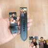 Custom Family Band Apple Watch Band 38mm 40mm 42mm 44m,Series 4 Series 3 Series 2 Series 1,Hand-Stitched Handmade Apple Watch Leather view 1