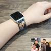 Custom Family Band Apple Watch Band 38mm 40mm 42mm 44m,Series 4 Series 3 Series 2 Series 1,Hand-Stitched Handmade Apple Watch Leather view 3