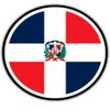 Dominican Republic Flag - 8" Vinyl Sticker - for Car Laptop I-Pad - Waterproof Decal view 1