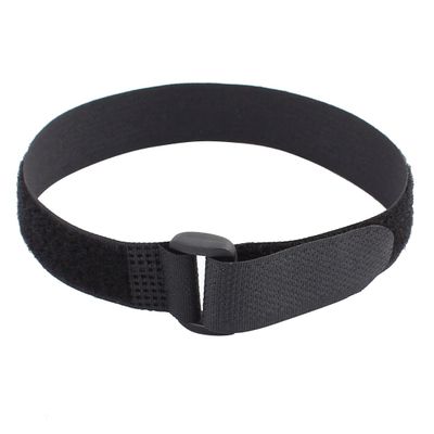 Aexit 35cm Length Audio & Video Accessories 20mm Width Nylon Detachable Fastener Loop Tie Strap Belt Connectors & Adapters Black 3pcs