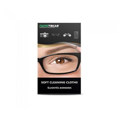 Microfibre Cleaning Cloths for Glasses, Phone Screen, Lens Eyes, Watches, Cameras Nanotekas (5 Cloths)