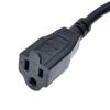 [2-Pack] Toptekits C14 to NEMA 5-15R Short Power Cord PC, Standard Computer Power Cord US 3 Prong NEMA 5-15R Female Socket to IEC320 C14 Power Cable,UL Listed (1ft/0.3m, 2-Pack) view 4