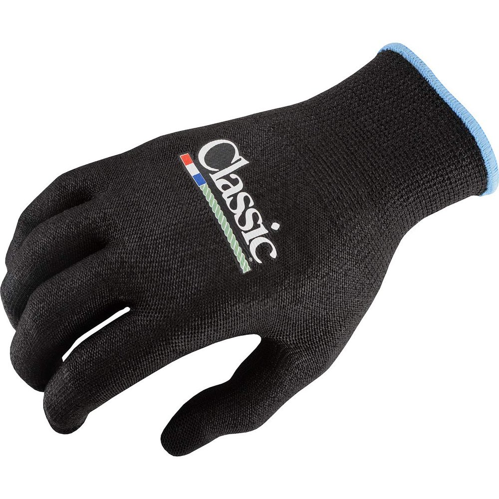 Classic Rope Breathable High Performance Roping Gloves Touchscreen Compatible 6 Pack, Black, Small
