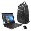 HP 15.6" HD Touch Screen Laptop Bundle , AMD A12-9720P Quad core processor 2.7 GHz, 8GB DDR4, 1TB HDD, DVD, WiFi, Webcam, Windows 10, Gray, Wireless Mouse and Backpack Included. view 1