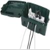 Radio Parts HB6173 Outdoor Powerboard Enclosure - IP54 Weatherproof - Green Metal Alloy - Wall-Mountable - Lockable - 1 Unit view 2