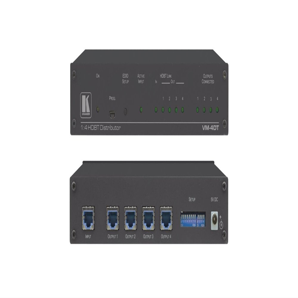 Kramer 10-8046301090 4K (4:2:0) 1:4 Long-Reach HDBT DA