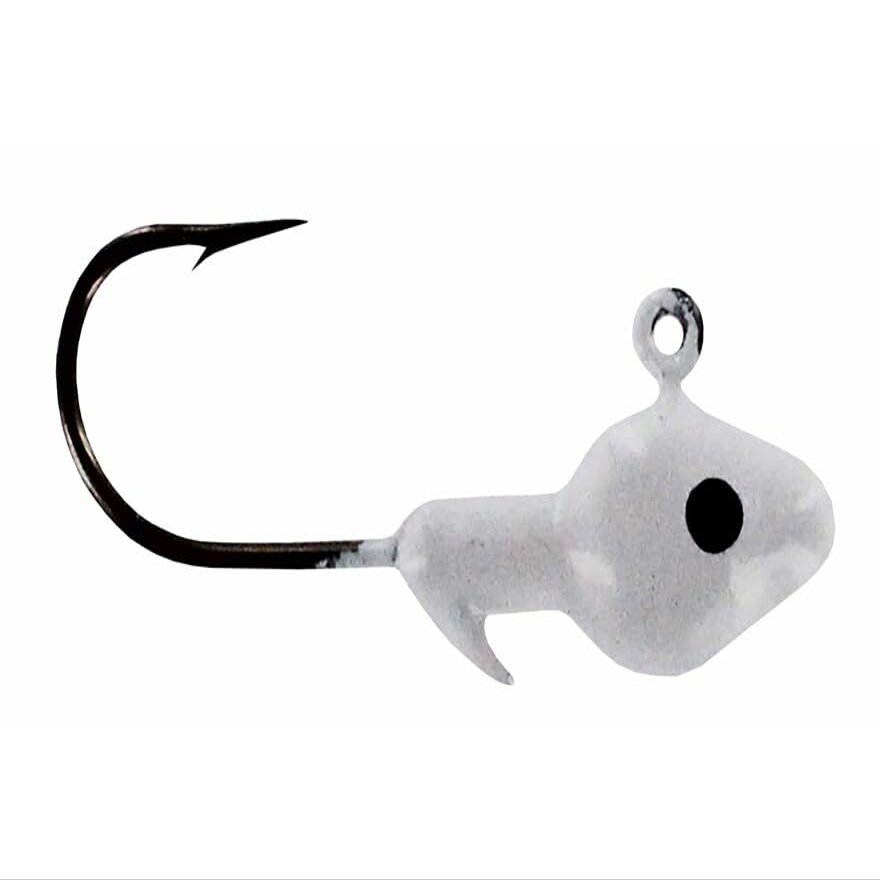 Big Bite Baits Minnow Head JIGHEAD 1/8 OZ/White/Black E
