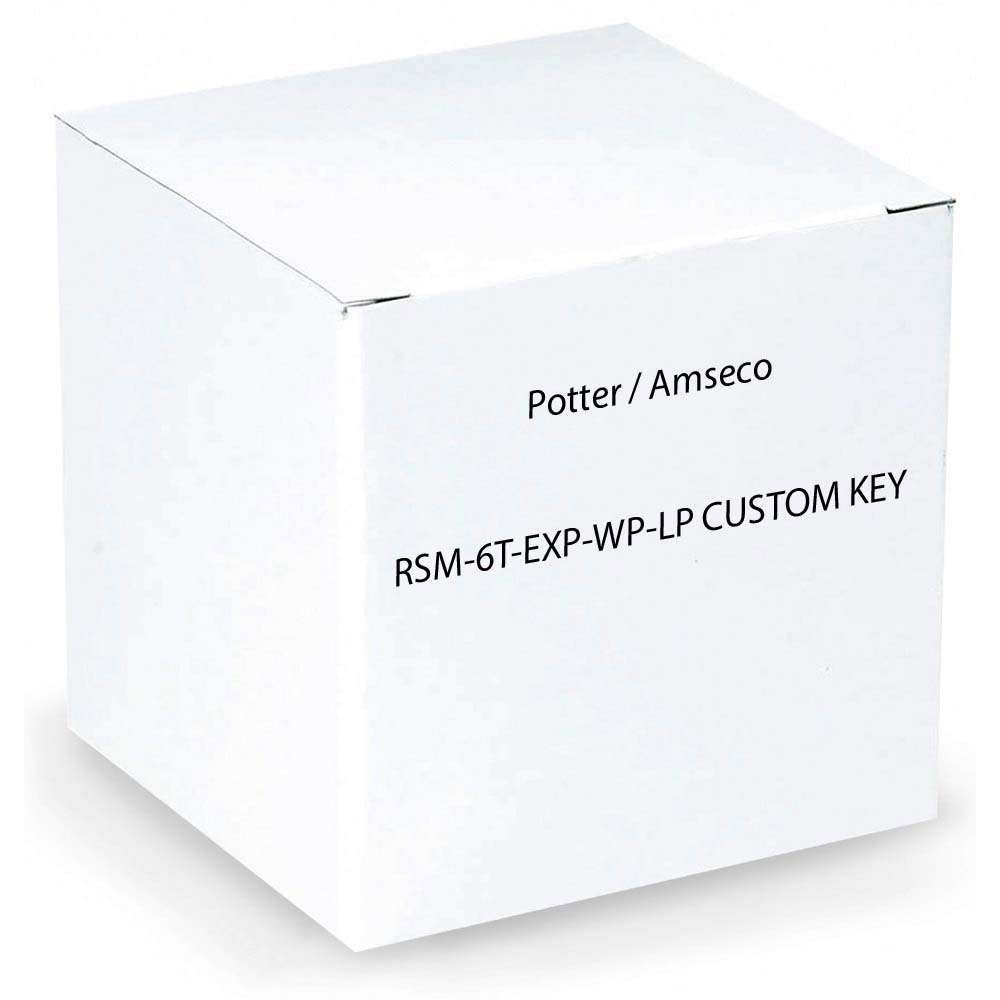 Potter/Amseco RSM-6T-EXP-WP-LP Custom Key