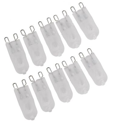 JCD G9 Halogen Bulbs - Frosted Bi-pin 2700k Halogen Light Bulbs, 10 Pack