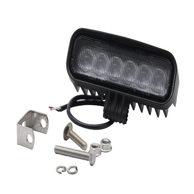 Seachoice 6 LED Flood Beam Work Light, 865 Lumens, Rectangular, Black Housing