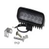 Seachoice 6 LED Flood Beam Work Light, 865 Lumens, Rectangular, Black Housing view 1