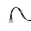 100FT U/FTP Flat Design CAT7 Gold Plated Shielded Ethernet RJ45 Copper Cable 10 Gigabit Ethernet Network Patch Cord (100FT, Black) view 3