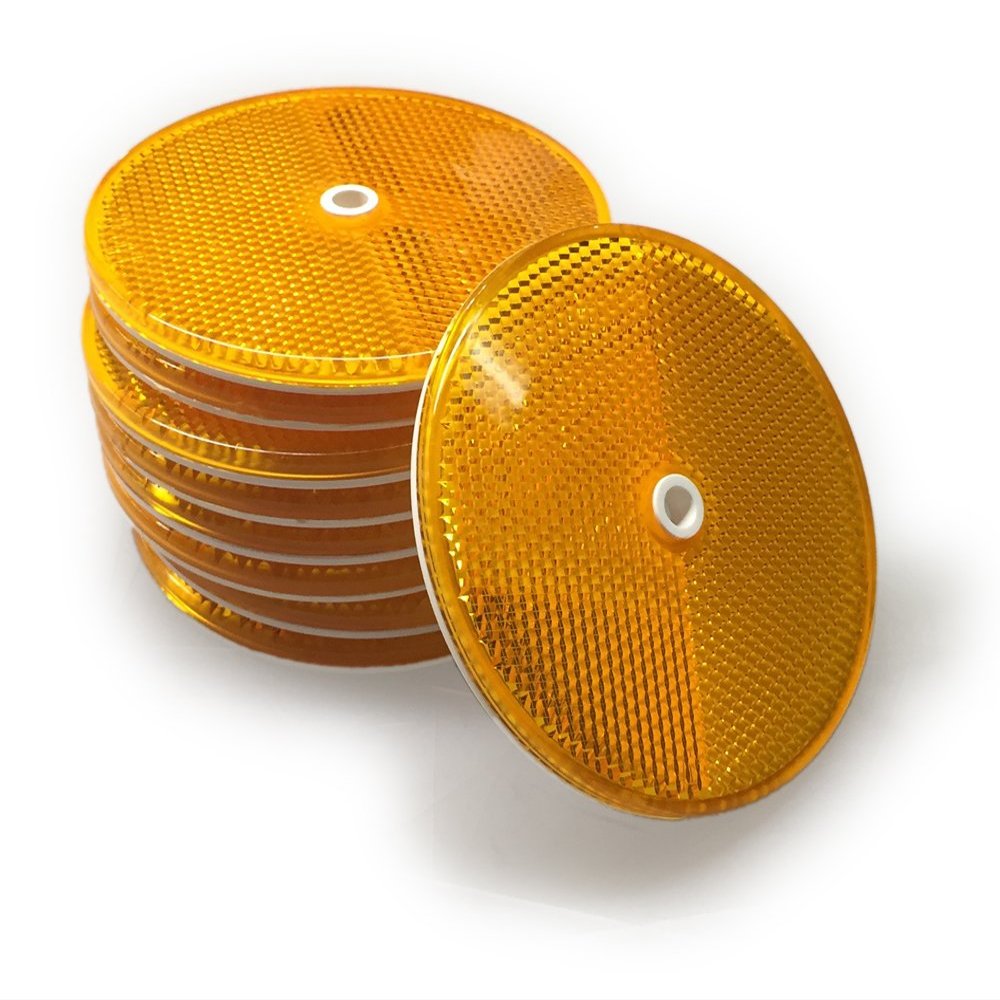 25 pack of Amber Reflector Buttons