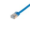 10FT U/FTP Flat Design CAT7 Gold Plated Shielded Ethernet RJ45 Copper Cable 10 Gigabit Ethernet Network Patch Cord (10FT, Blue) view 3