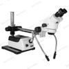 7X-45X Binocular Zoom Stereo Microscope Dual Gooseneck Dual Fiber Optic Light Box Boom Stand Professional Industrial 76mm Focus Rack SZ02010423 BoliOptics view 2