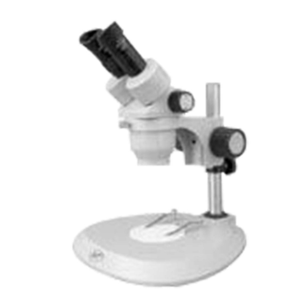 10X/20X Binocular Dual Power Stereo Microscope, 76mm Post Stand, 10X Eyepiece, 1/2X Objective, Eyetube 45, Metal, Rectangle Base, Black & White Microscope Plate, FS08010121