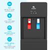 Avalon Self Cleaning Touchless Bottleless Water Cooler Dispenser - Hot & Cold Water, Child Safety Lock, Innovative Slim Design - UL- Black - A7BOTTLELESSBLK view 3
