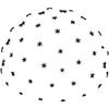 Sonostar Hub - Geodesic 3V 5/9-1/2" PVC Standard Hub Only Scaleable Dome Connector Kit (White) view 2