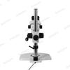 10X/30X LED Binocular Dual Power Stereo Microscope, 76mm Post Stand, 60LED Adjustable Ring Light, LED Back Light, 305mm Post Height, 10X Eyepiece, Eyetube Angle 45, 1/3X Objective, FS02020122 view 4