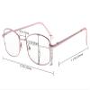 Eyekepper UV Production Amber Tinted Eyeglasses Women Bendable Bridge (Gunmetal,+2.00) view 4