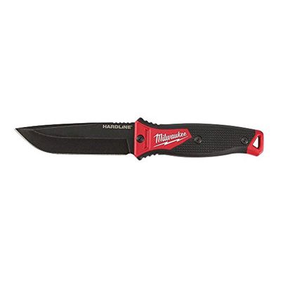 Milwaukee 48-22-1928 5 in. Hardline Fixed Blade Knife W/Sheath