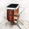 Brown Tatoo Apple Watch Band 38mm 40mm 42mm 44mm,Series 4 Series 3 Series 2 Series 1,Hand-Stitched Handmade Apple Watch Leather view 1