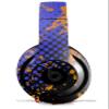 Skin Decal Wrap Compatible with Beats Studio 2 and 3 Wired and Wirelesss Halftone Splatter Orange Blue Skin Only Headphones NOT Included view 1