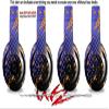 Skin Decal Wrap Compatible with Beats Studio 2 and 3 Wired and Wirelesss Halftone Splatter Orange Blue Skin Only Headphones NOT Included view 3