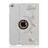 STENES Bling Case Compatible with iPad Mini 3/2/1 Case - 3D Handmade Crystal Flowers Pendant Floral 360 Degree Rotating Stand With Smart Cover Auto Sleep/Wake - White view 2