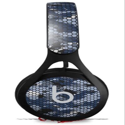 Skin Decal Wrap Compatible with Beats EP HEX Mesh Camo 01 Blue Skin Only Headphones NOT Included