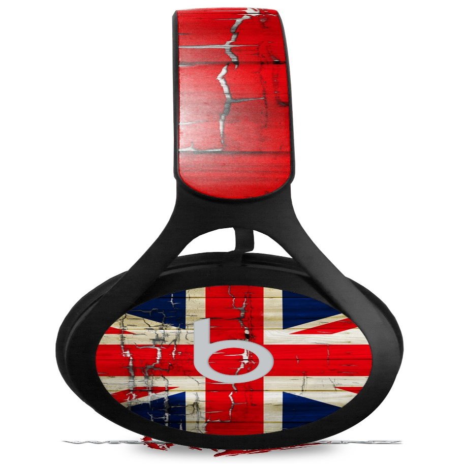Skin Decal Wrap Compatible with Beats EP Painted Faded and Cracked Union Jack British Flag Skin Only Headphones NOT Included