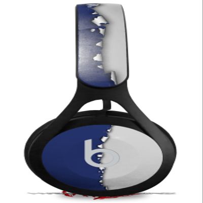 Skin Decal Wrap Compatible with Beats EP Ripped Colors Blue Gray Skin Only Headphones NOT Included