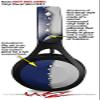 Skin Decal Wrap Compatible with Beats EP Ripped Colors Blue Gray Skin Only Headphones NOT Included view 2