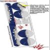Skin Decal Wrap Compatible with Beats EP Ripped Colors Blue Gray Skin Only Headphones NOT Included view 3