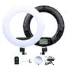 Yidoblo 18 inch LED Ring Light FE-480II Dimmable Super Bright 96W Lighting with Smartphone Holder, Mirror and Remote Control for Makeup, YouTube Videos, Filming, Selfies, Portrait, Photos Photography view 1