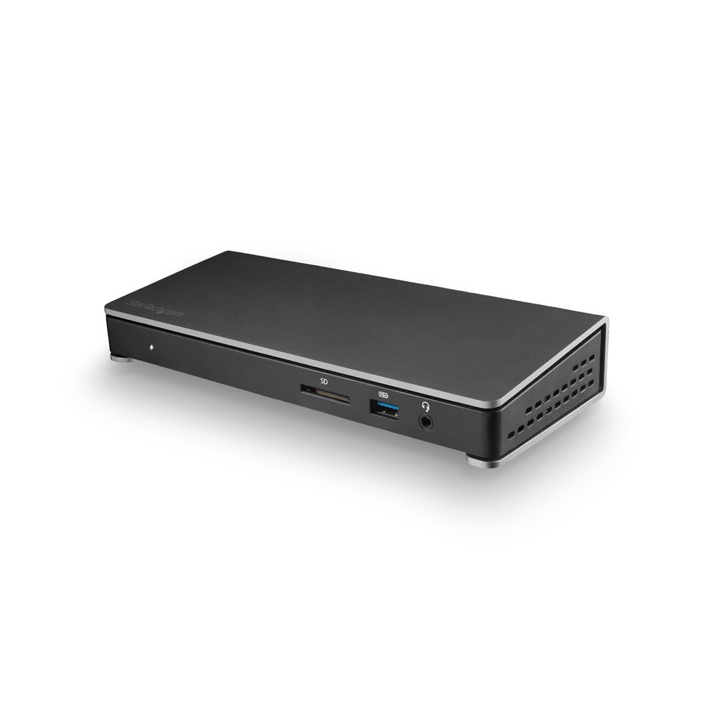 StarTech.com Thunderbolt 3 Dock - Dual Monitor 4K 60Hz TB3 Laptop Docking Station with DisplayPort - PCIe M.2 NVMe SSD Enclosure - 85W Power Delivery - SD 4.0, 10Gbps USB-C, 2 USB-A Hub (TB3DK2DPM2)