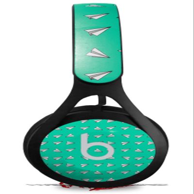 Skin Decal Wrap for Beats EP Paper Planes Turquoise Headphones NOT Included